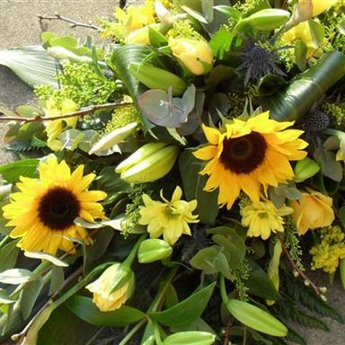 Funeral Flowers Lovely Sunflower Spray