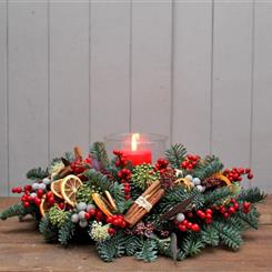 Christmas Table Centre - Merry X-mas Table Centre (red)