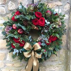 Christmas Wreath - Rose Christmas Wreath