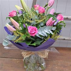 Walter Smith Collection - Lovely Lily Freesia and Rose Bouquet