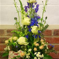 Walter Smith Flowers - A Beautiful Tall Basket Arrangement