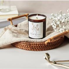 Peony and Oud Scented Candle - Velvet Grace