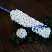 Funeral Flowers - Cricket Bat &amp; Ball Tribute