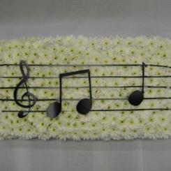 Funeral Flowers -Tribute of a Music Sheet