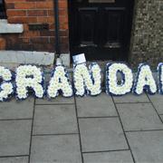 Funeral Flowers - Letter tributes Grandad 