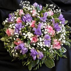 Funeral Flowers - Purple and Pink Posy