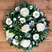 Funeral Flowers - White Rose Posy