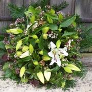 Funeral Flowers - Lily Wreath