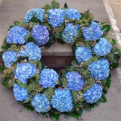 Funeral Flowers - Lovely Hydrangea Wreath Memory