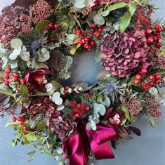 Christmas Wreath - The Luxurious Hydrangea Heaven