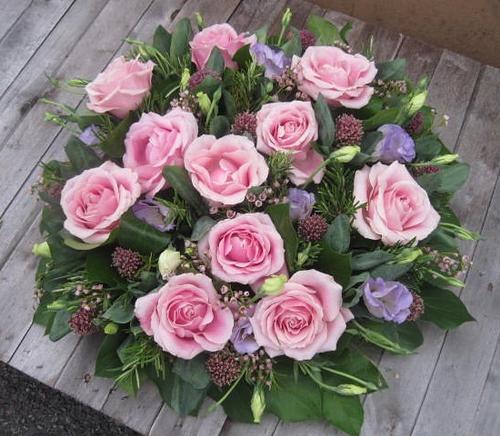 Funeral Flowers - Pink Rose Posy