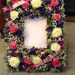 Funeral Flowers - Tribute Picture Frame